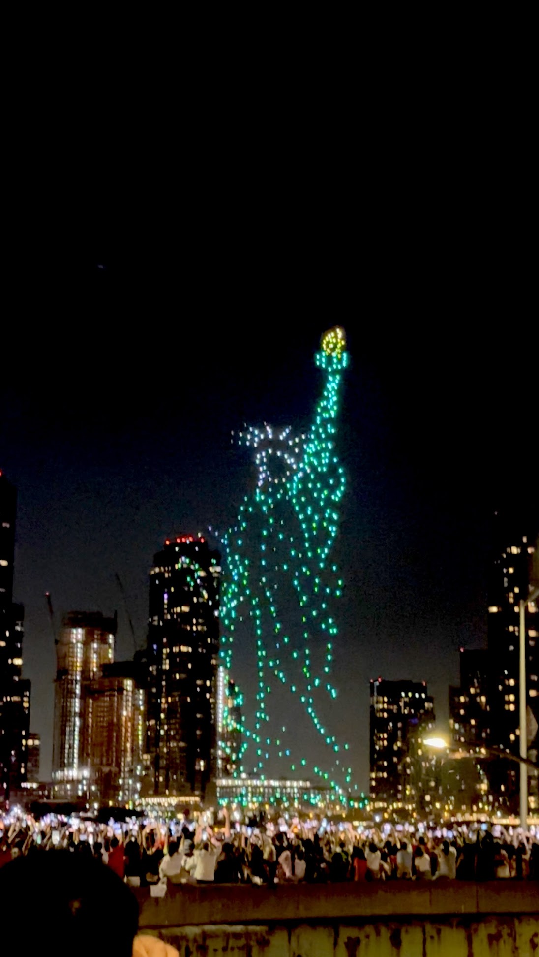 Drone Statue Of Liberty