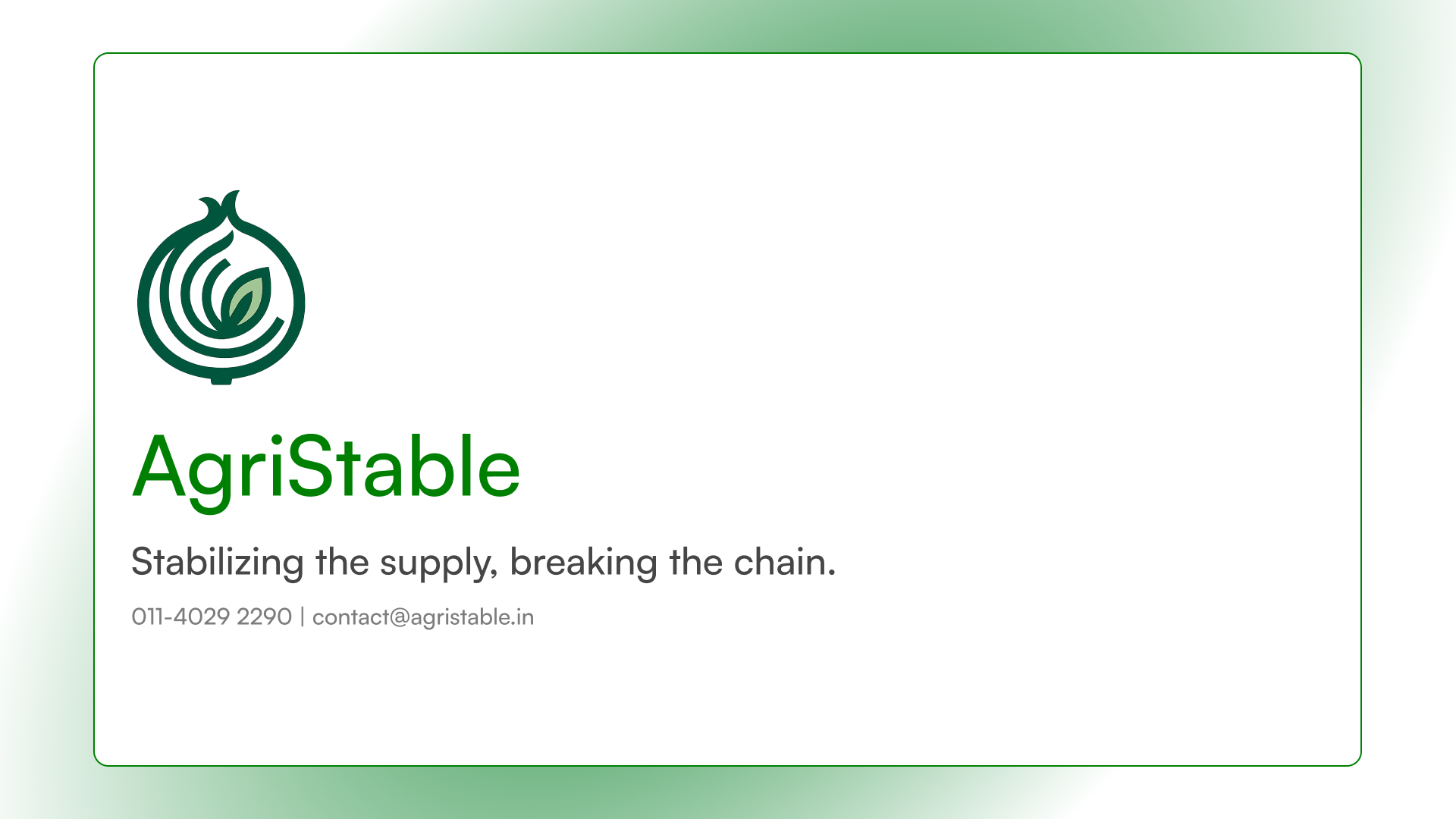 Agristable Course Project