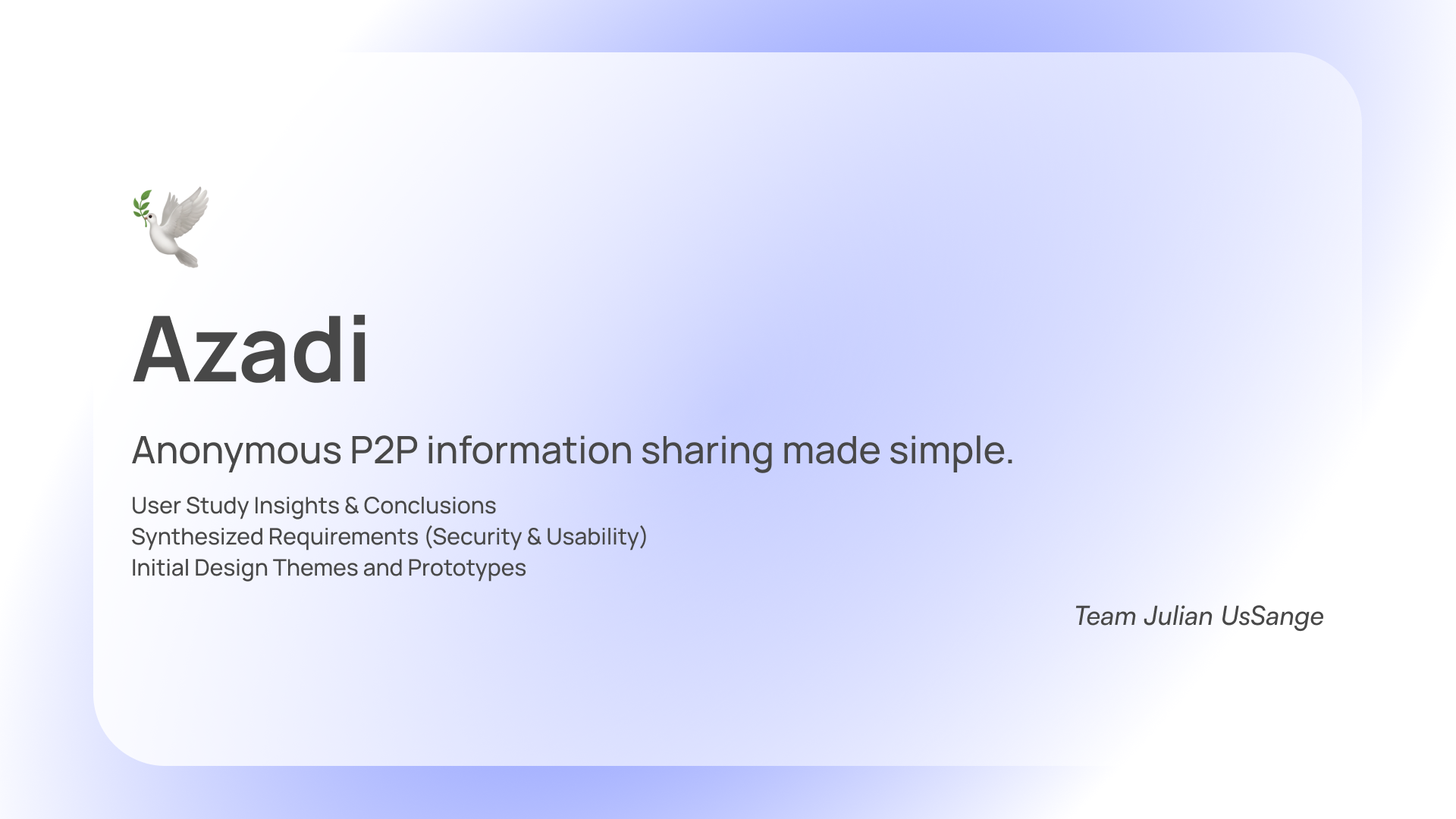 Azadi Course Project
