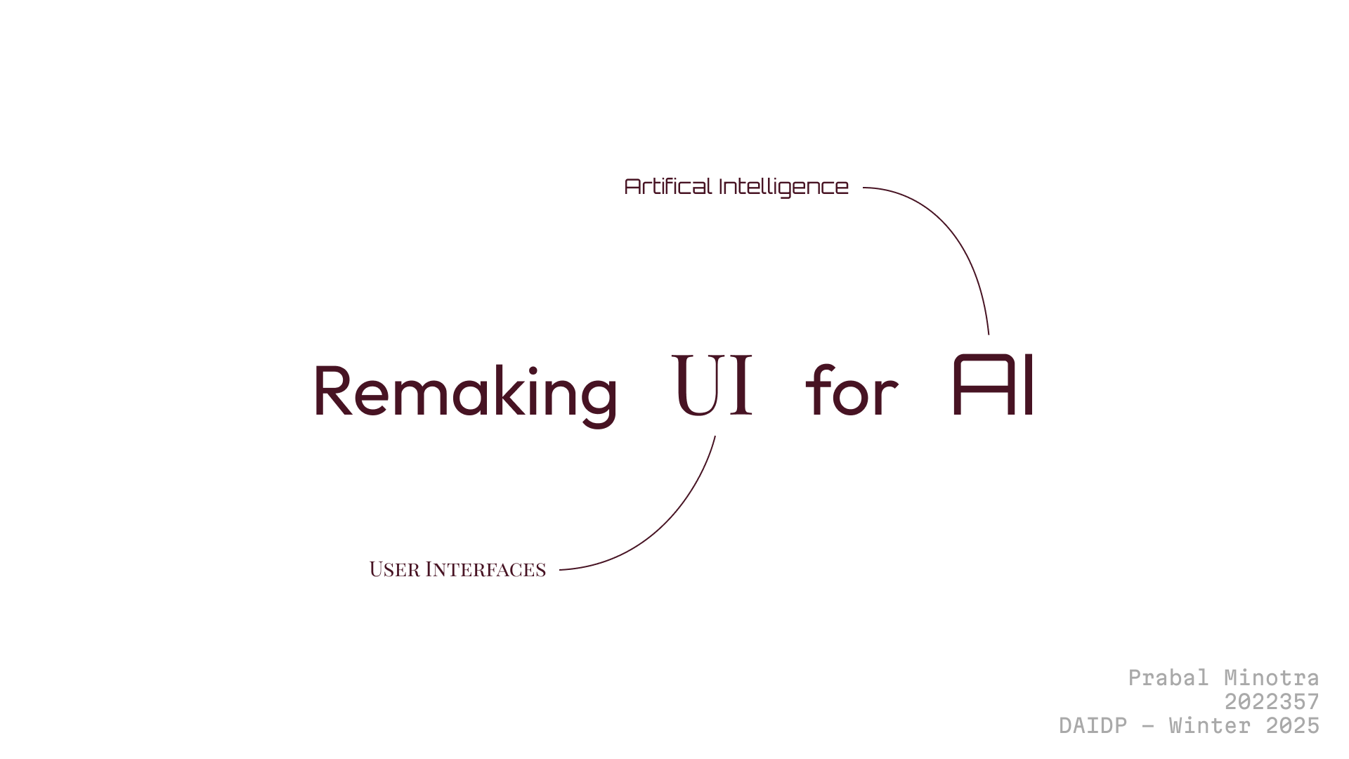 Remaking UI for AI